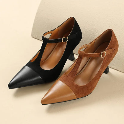 Vistra Leather Heels