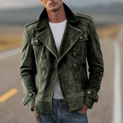 Douglas Men's Suede Trench Coat