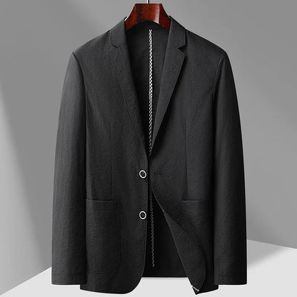 Mens Linen Blazer Marino Meadow Beige