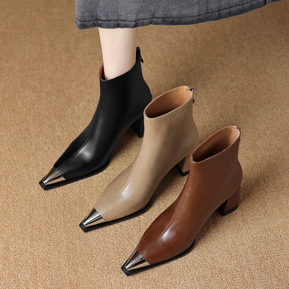 Women's Ankle Boots Toe Cap