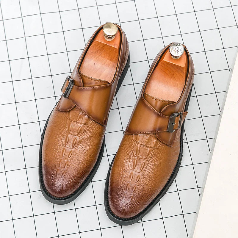 Men's Zenvor Genuine Leather Shoes