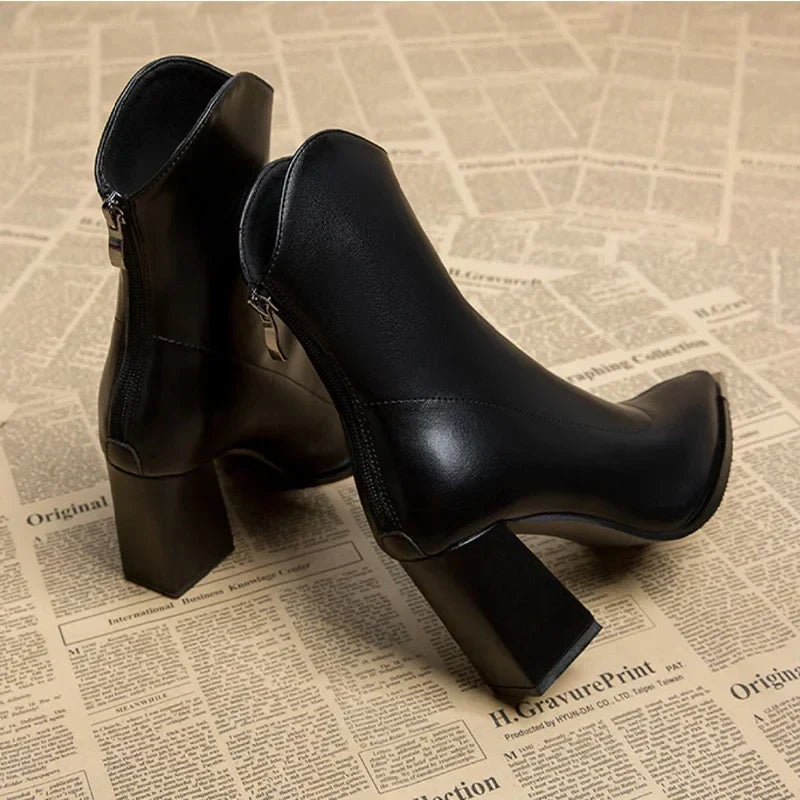 Beatrice | Women’s Spring Pointed Toe Block Boots