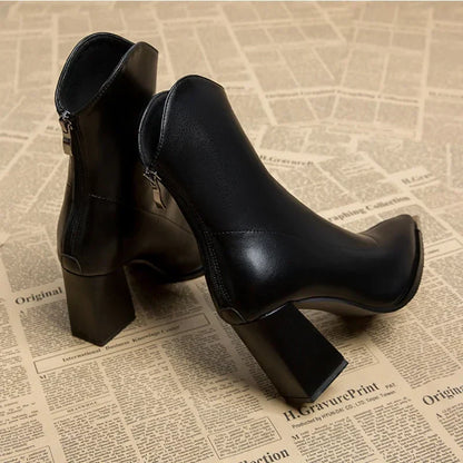 Beatrice | Women’s Spring Pointed Toe Block Boots