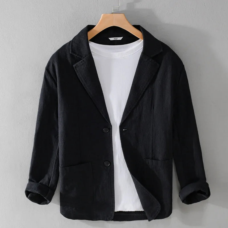 Linen Blazer Italian Meadow Style