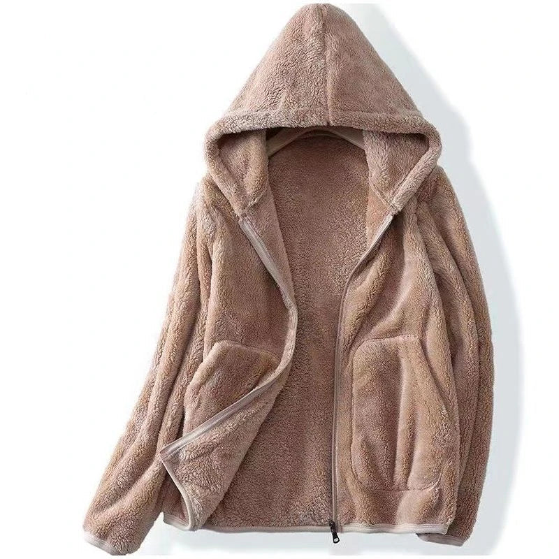 Ella | Women’s Spring Cozy Hooded Zip Jacket
