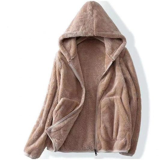 Ella | Women’s Spring Cozy Hooded Zip Jacket