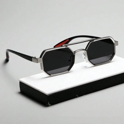 Nexus Mens Octagonal Polarized Sunglasses - 
Fashinoza