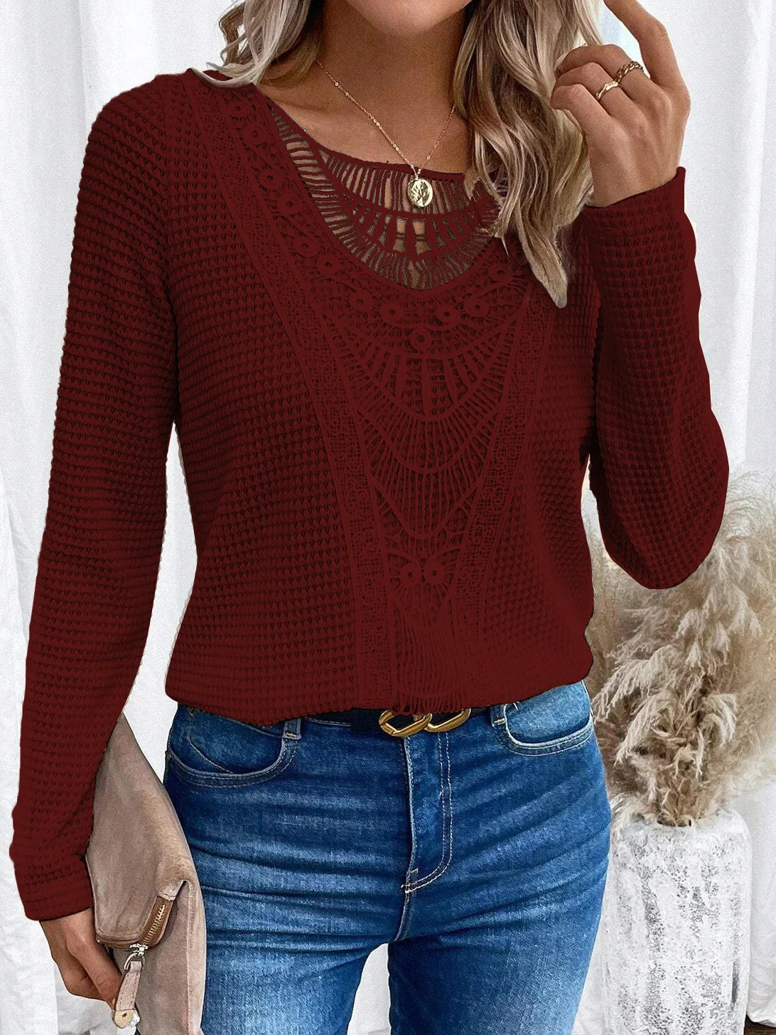 Women's Crochet Sweater