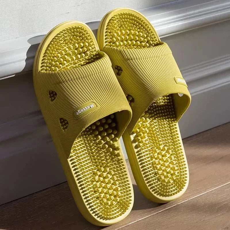 Non Slip Massage Slides Cushioned Unisex Bath Sandals