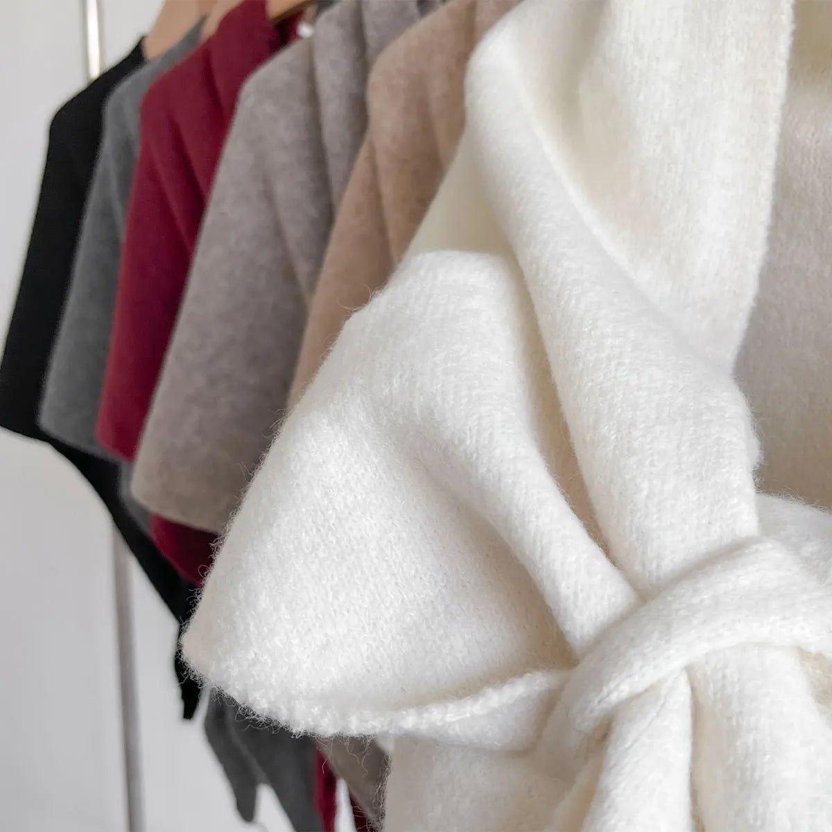 Women's Wrap Scarf Pull-Through Silk