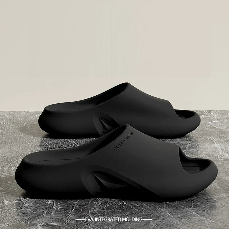 Men's EVA Recovery Slides Cushioned Sandals Black