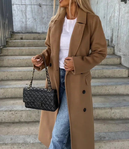 Amelia | Women’s Classic Lapel Collar Winter Coat