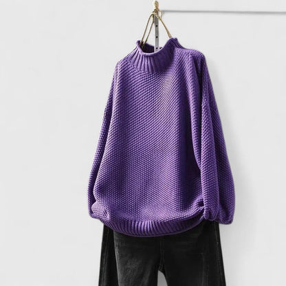 Women's High Neck Ribbed Turtleneck Sweater