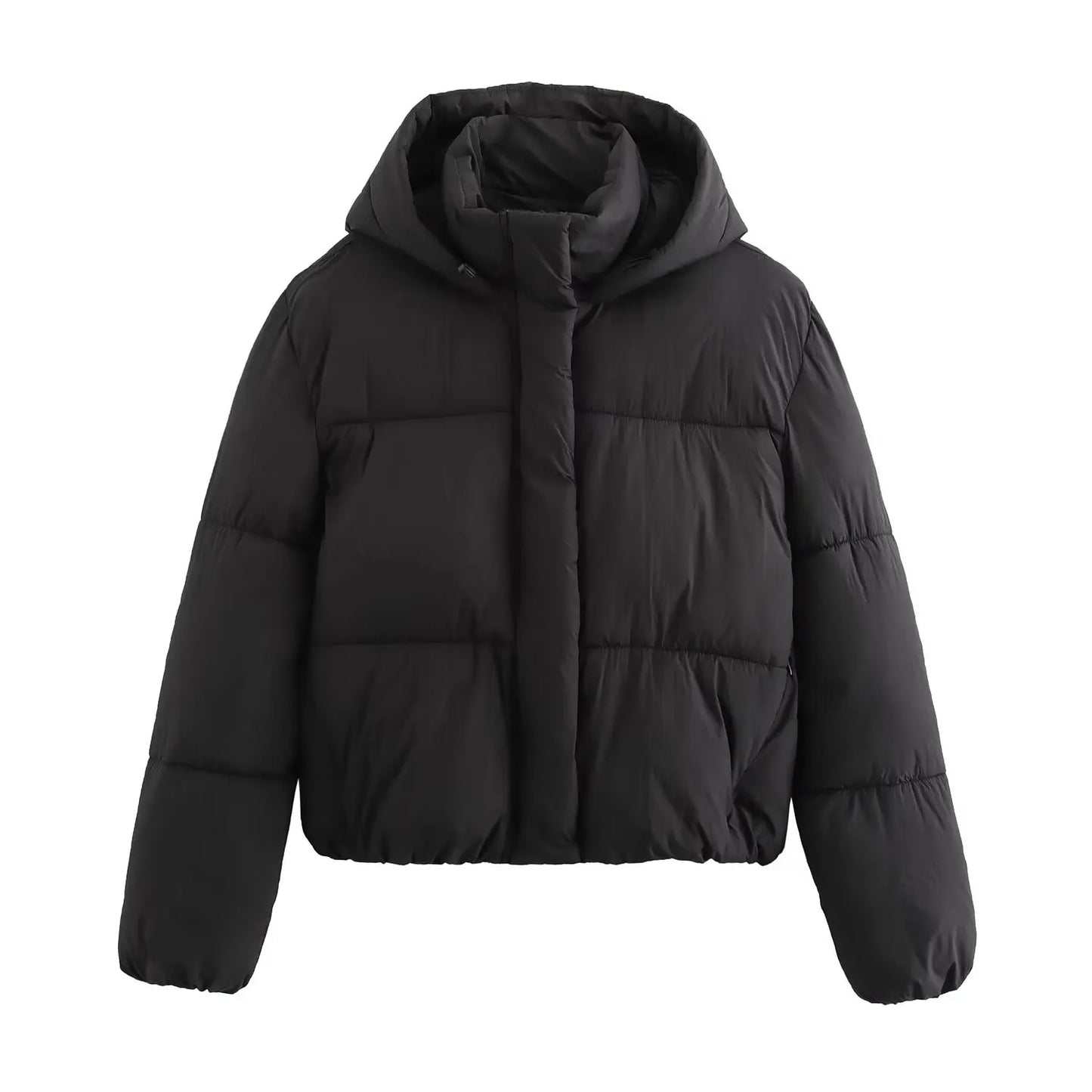 Women's Quilted Puffer Jacket Hooded Thick Warm Winter Coat