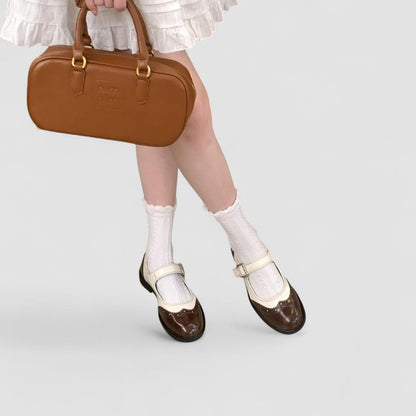Women's Mary Jane Shoes Two-Tone Upper