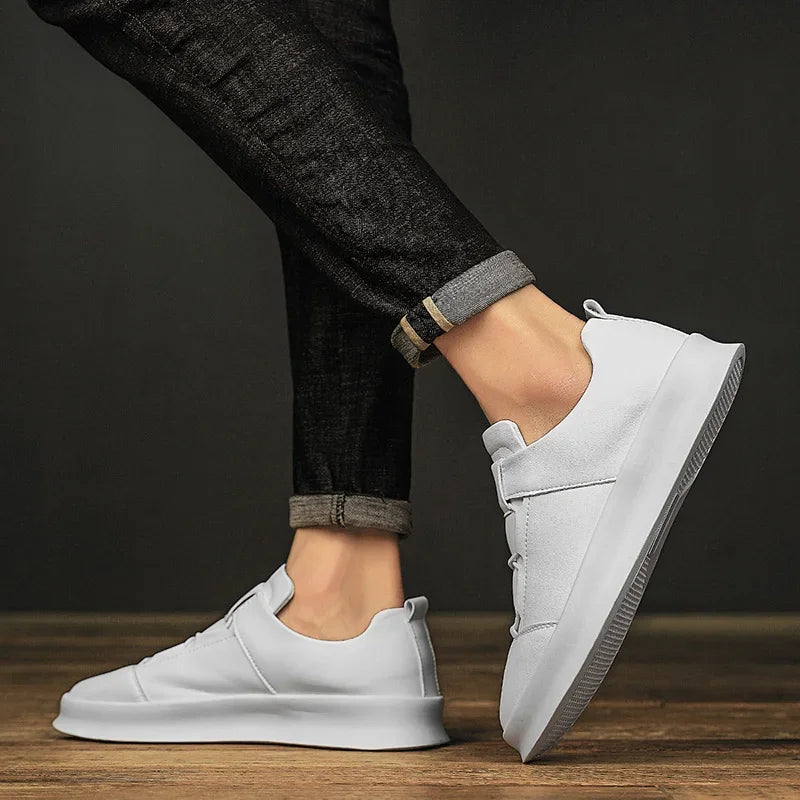 Men's Italian Leather Sneakers Marino