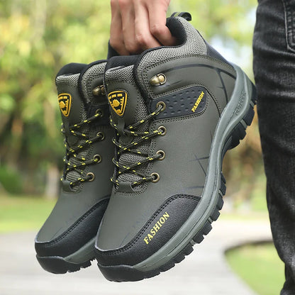 Men's Waterproof Orthopedic Hiking Boots Anti-Slip Outdoor Trekking Shoes