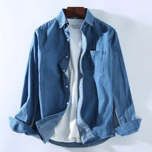 Hudson Ridge Men's Denim Shirt - 
Fashinoza