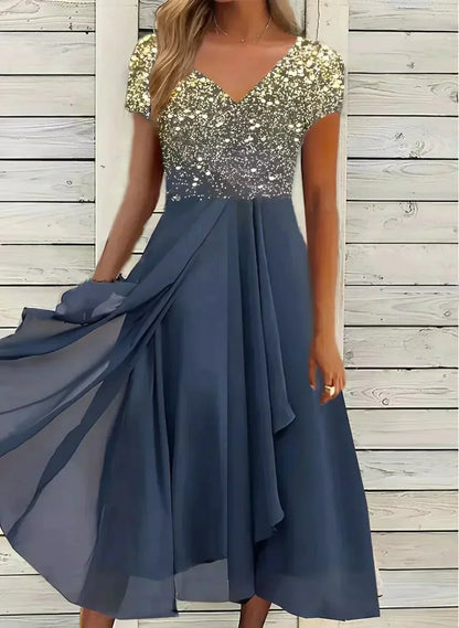 Women's Elegant Evening Dress Glamorous - Fashinoza
