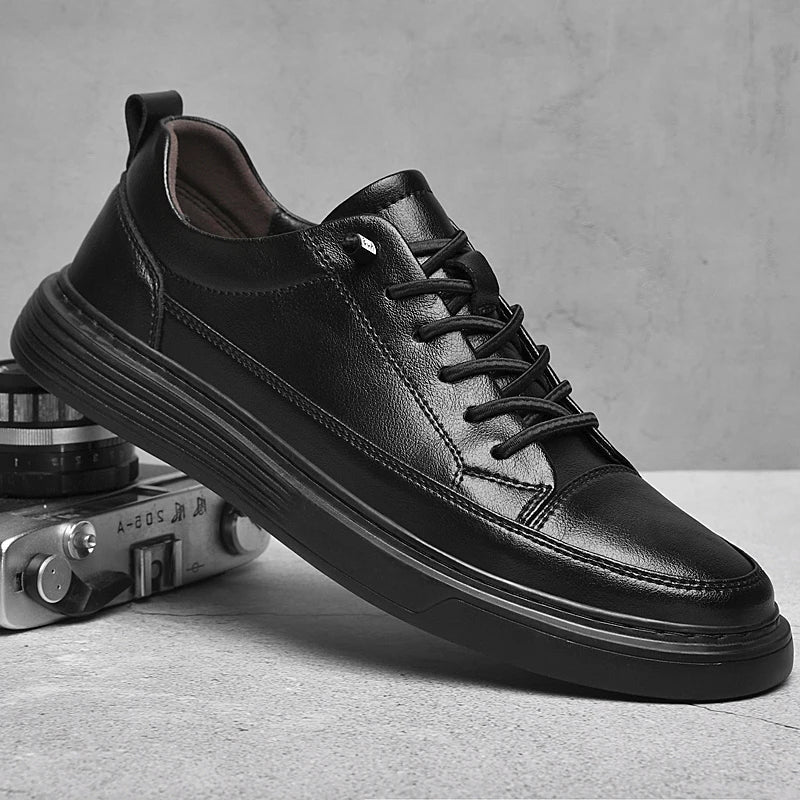 Men's Low- Sneakers Lace-Up Closure - Fashinoza