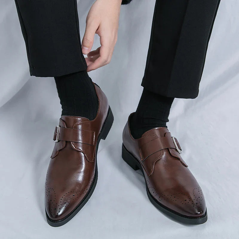 Men's Bucklor Genuine Leather Shoes