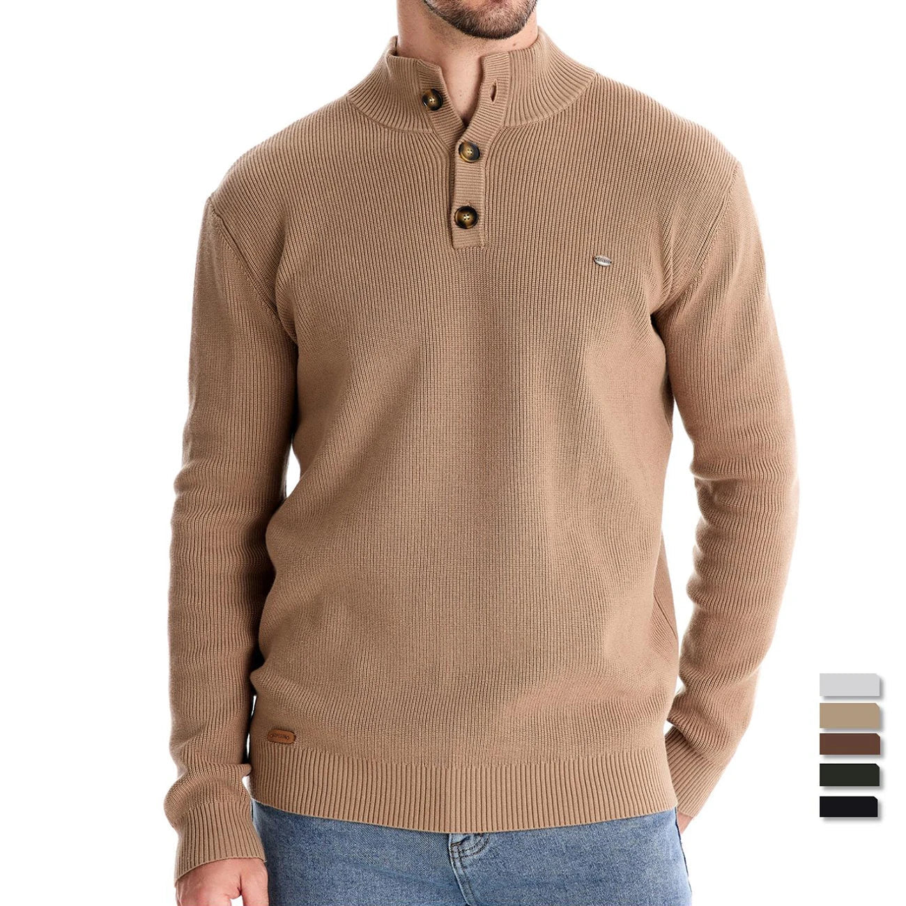 Women's Buttoned Sweater Maple Wood