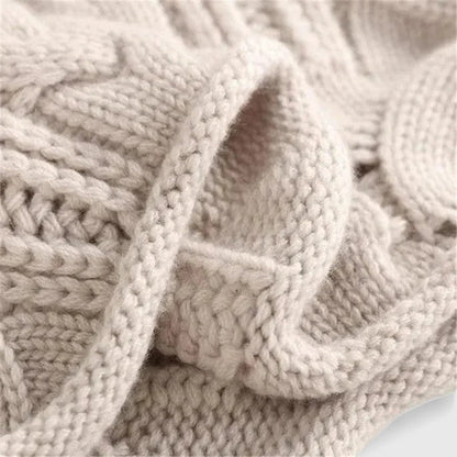 Women's Textured Cable Knit Turtleneck Sweater