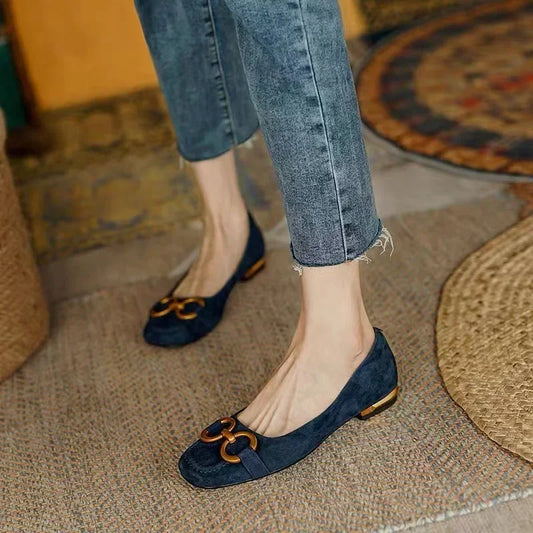 Women's Cushioned Flat Sandals Low Heel - Fashinoza