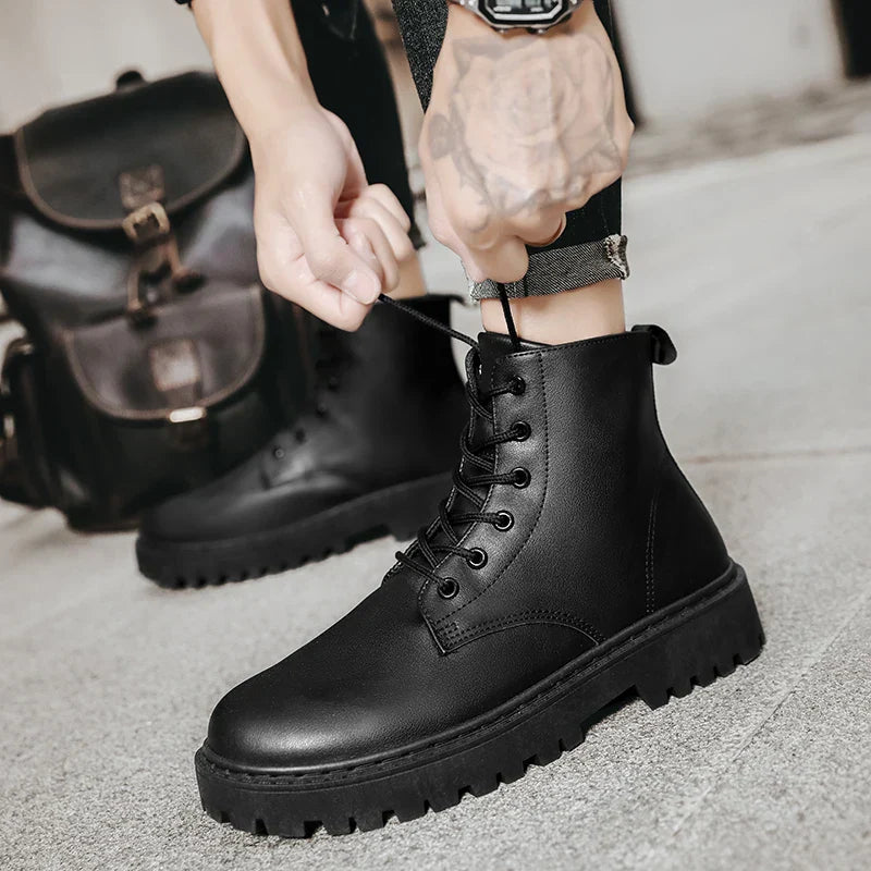 Men's Waterproof Hiking Boots Anti-Slip Sole Black