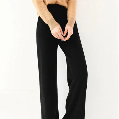 Relaxed Wide-Leg Pull-On Pants