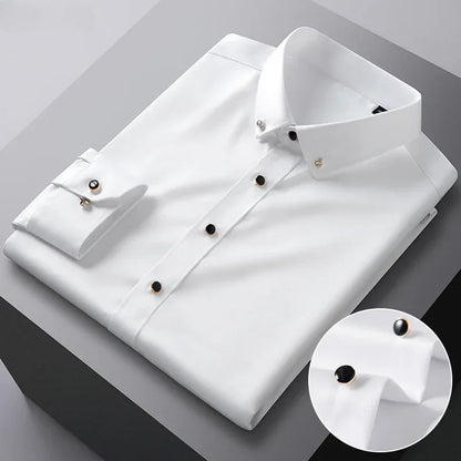 Men's Long Sleeve Dress Shirt - 
Fashinoza