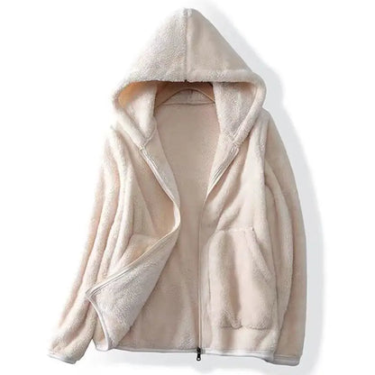 Ella | Women’s Spring Cozy Hooded Zip Jacket