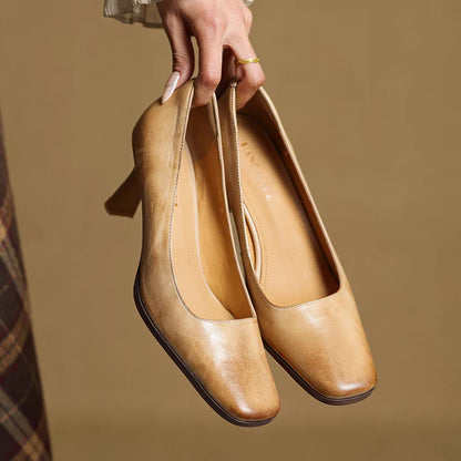 Diara Genuine Leather Heels