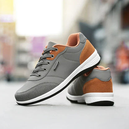 Men's Lace-Up Shoes Leather Comfortable Black