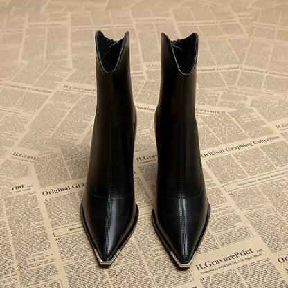 Beatrice | Women’s Spring Pointed Toe Block Boots