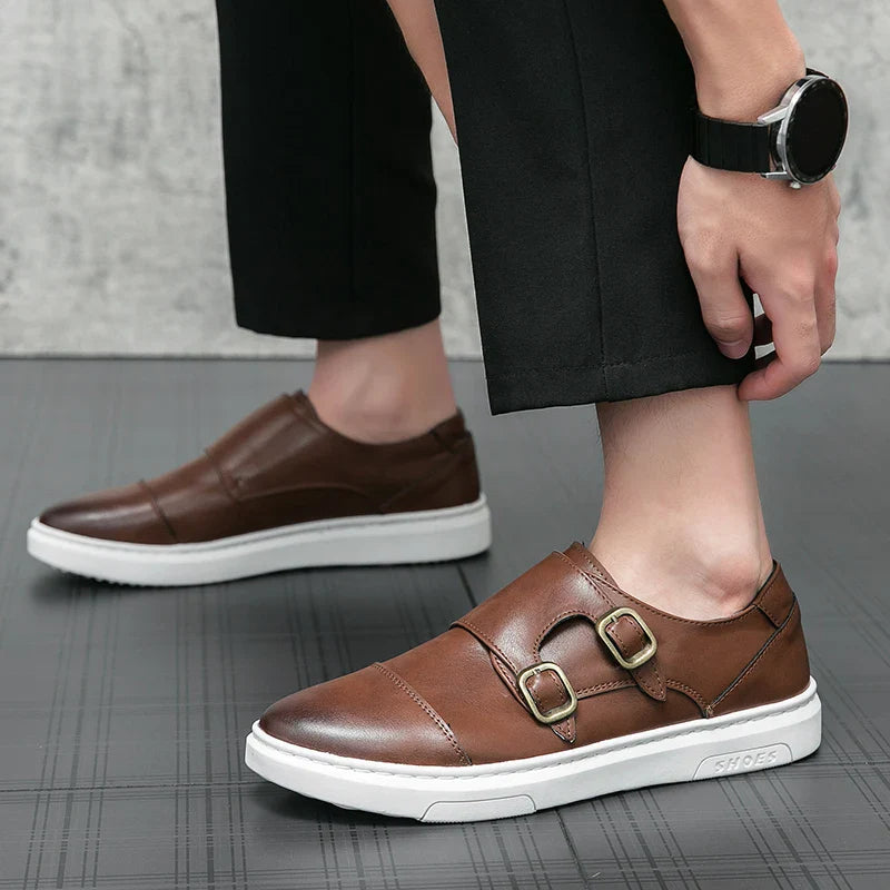 Zyden Genuine Leather Loafers