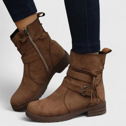 Women's Buckle Detail Ankle Boots