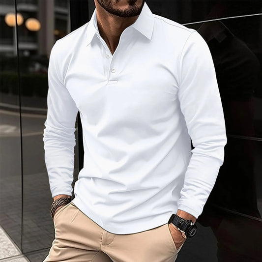 Levi | Men Spring Long Sleeve Polo Top