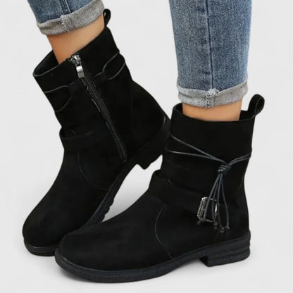 Women's Buckle Detail Ankle Boots