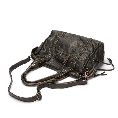 Rachel Women's Black Leather Handbag