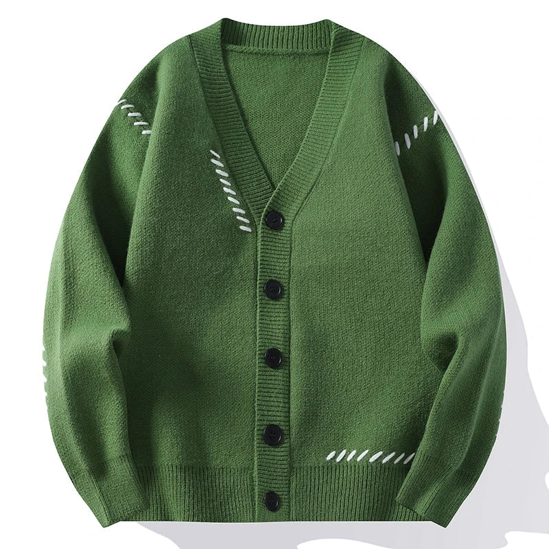 Cotton Driftwood Cardigan Sweater - 
Fashinoza