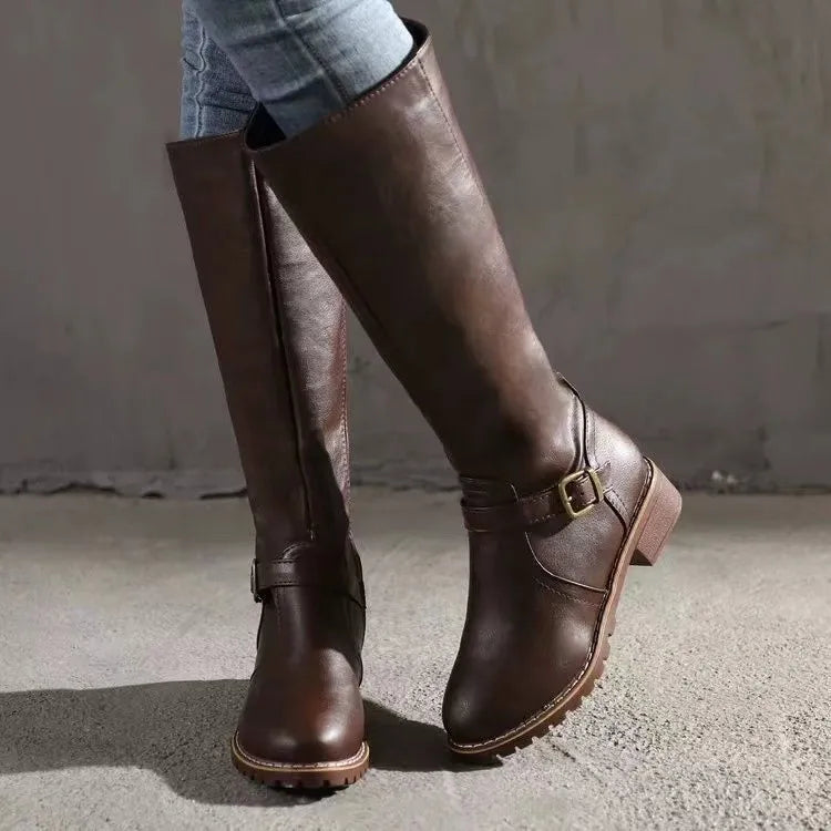 Women’s Tall Knee-High Zipper Boots