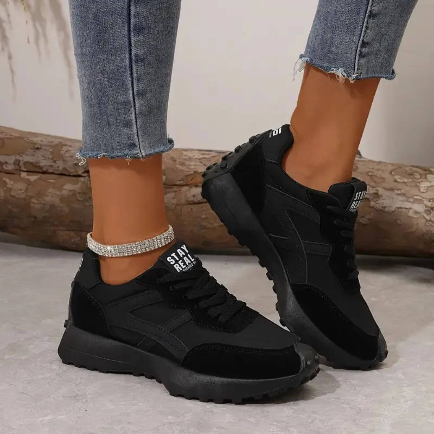 Women's Lace Up Sneakers Sporty Trainers