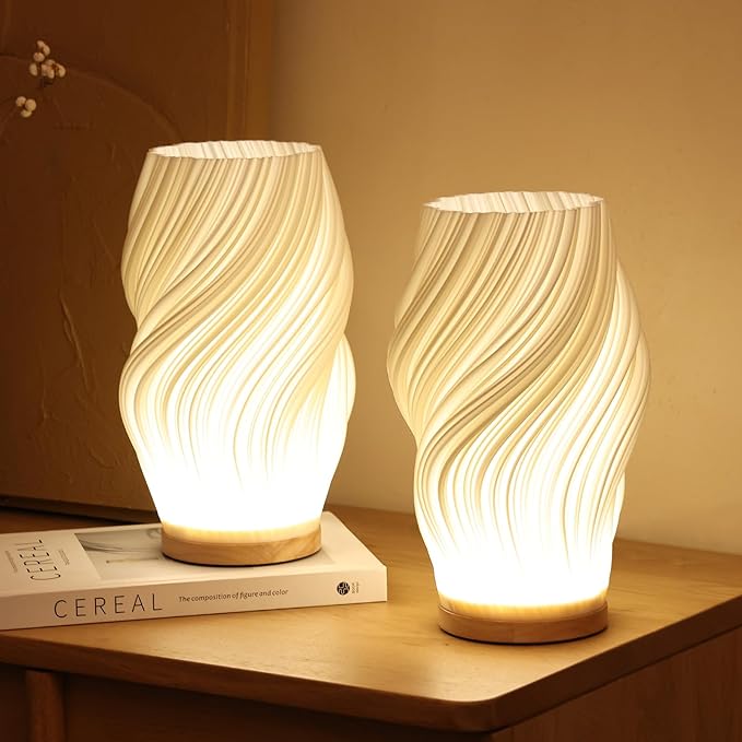 Modern Swirl Led Table Lamp - Fashinoza