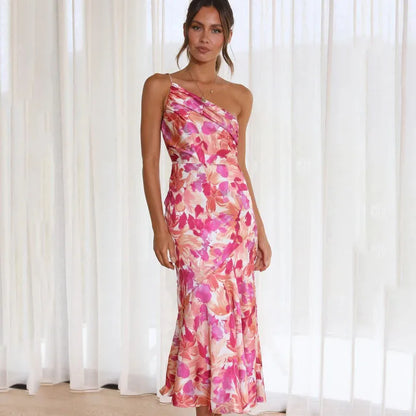 Madison Women's Asymmetrical Floral Midi Dress - 
Fashinoza