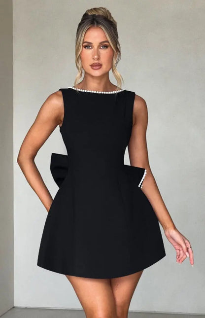 Women's Mini Dress Elegant Flattering Silhouette - 
Fashinoza