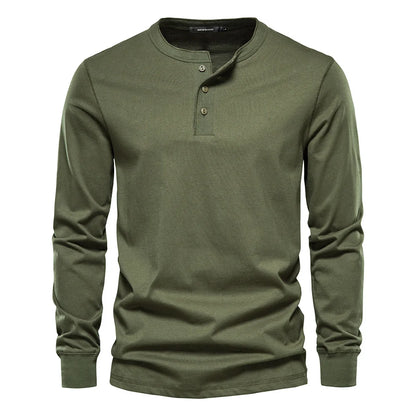 Nathan | Men Spring Long Sleeve Henley Top