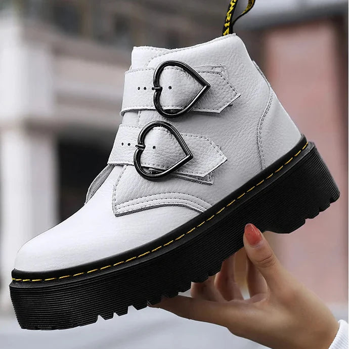 Leather Women's Platform Shoes