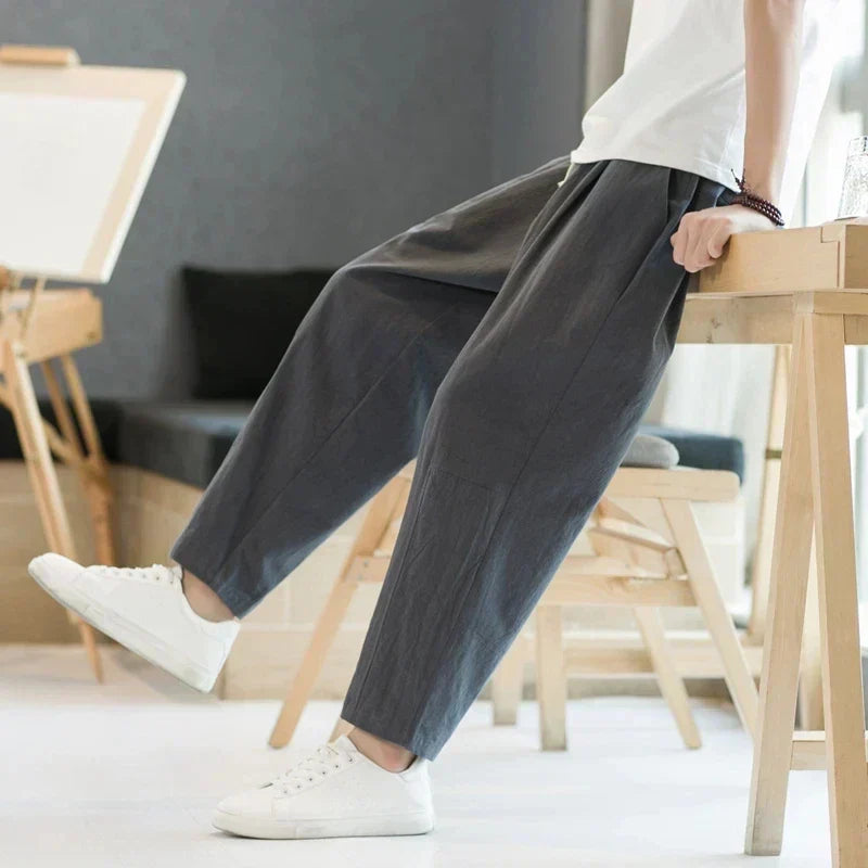 Relaxed Everyday Drawstring Trousers