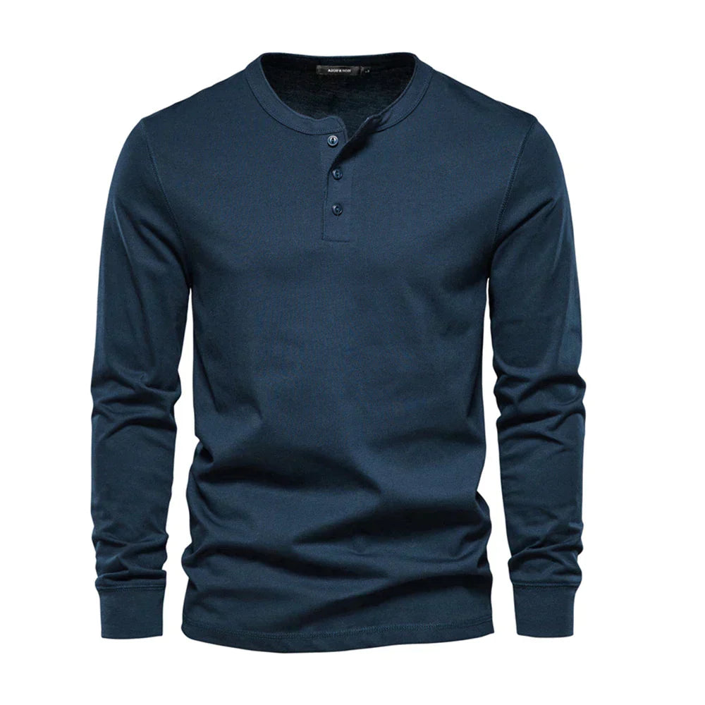 Nathan | Men Spring Long Sleeve Henley Top